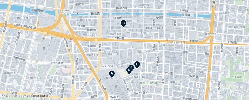 Map of Sennichimae 2-chome