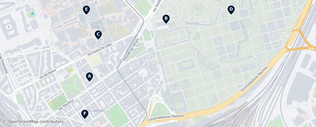 Map of Tiburtino