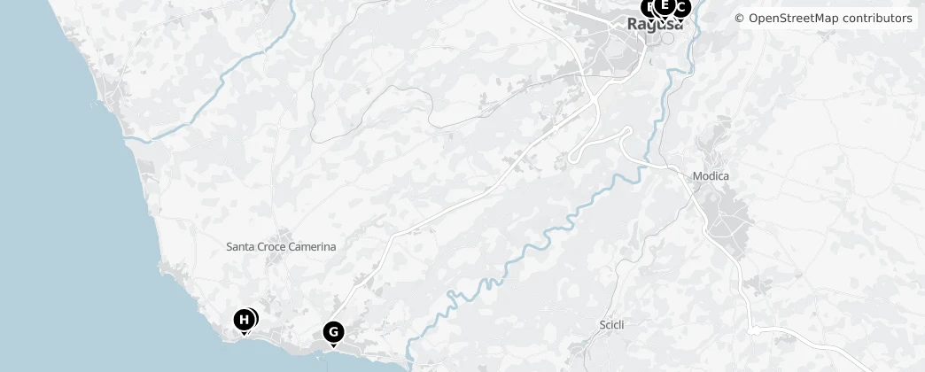 Map of Ragusa