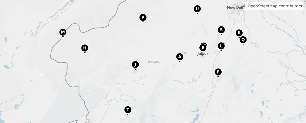 Map of Rajastán