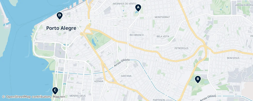 Map of Região Geográfica Imediata de Porto Alegre