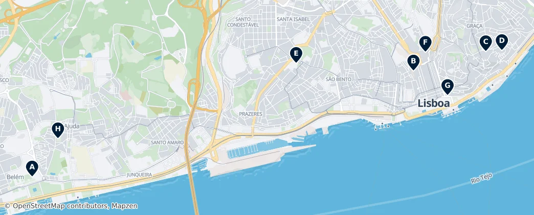 Map of Área metropolitana de Lisboa