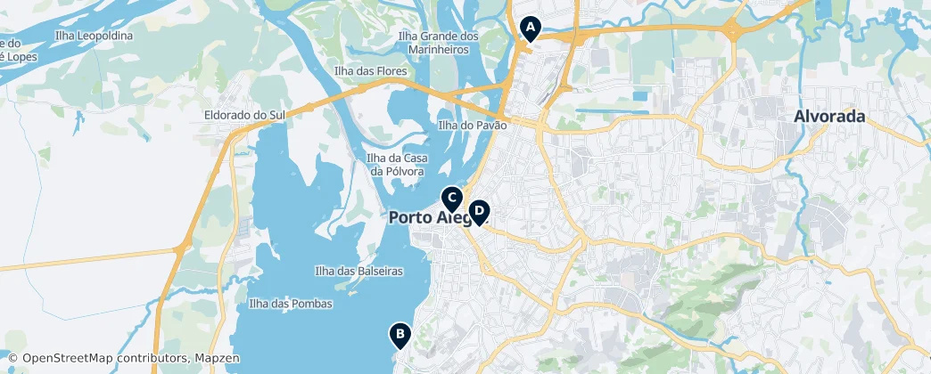 Map of Región Sur de Brasil
