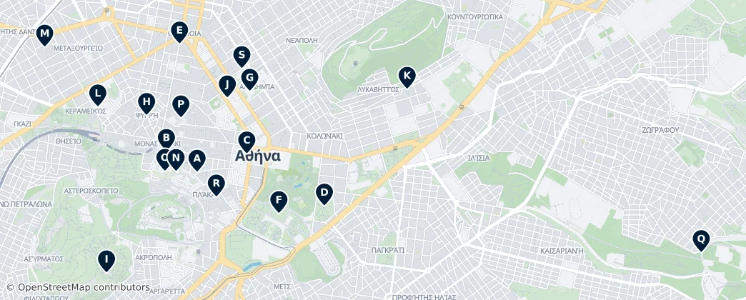 Map of Atenas Central