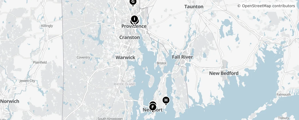 Map of Rhode Island