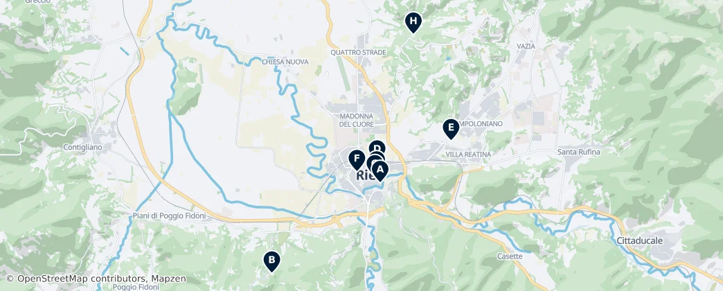 Map of Rieti