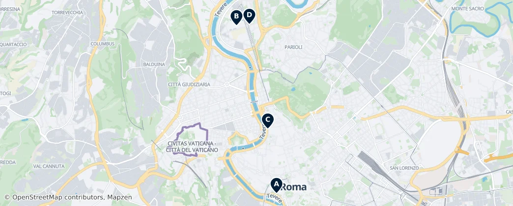 Map of Roma