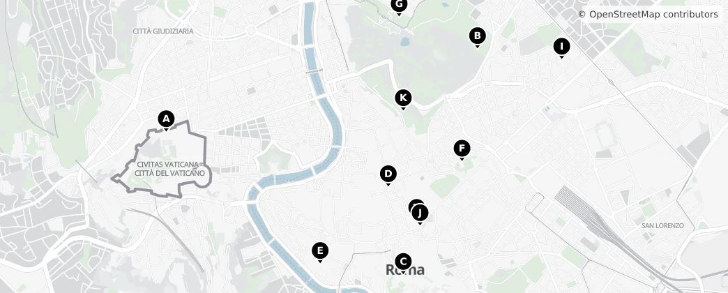 Map of Roma