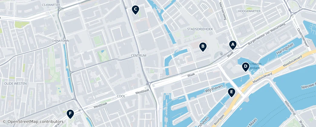 Map of Róterdam