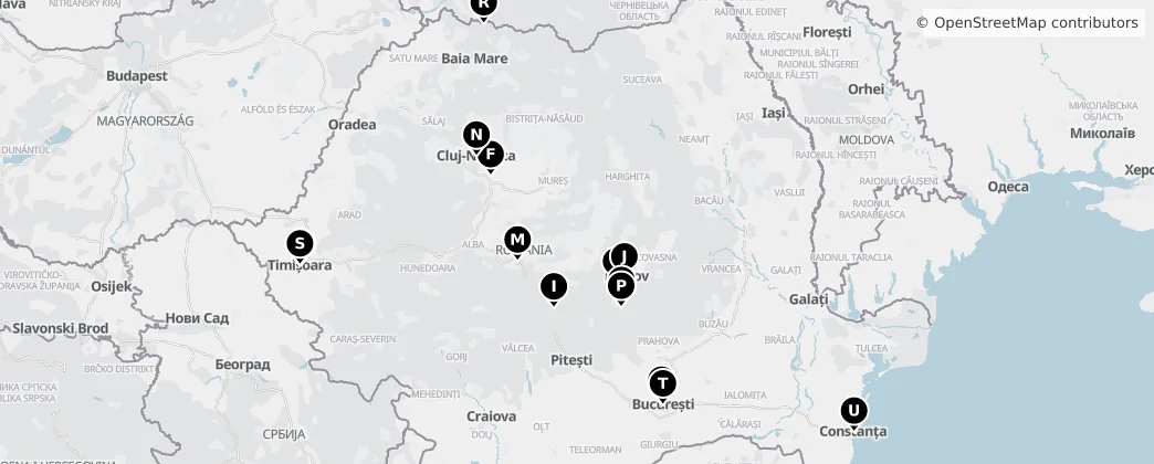 Map of Rumania