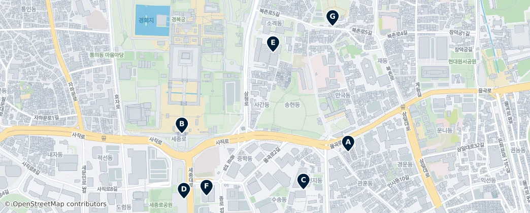 Map of Sagan-dong