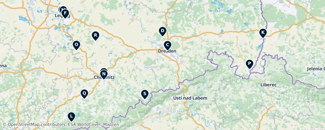 Map of Sajonia