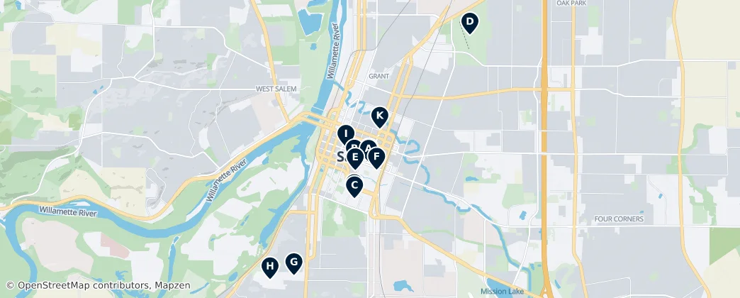 Map of Salem