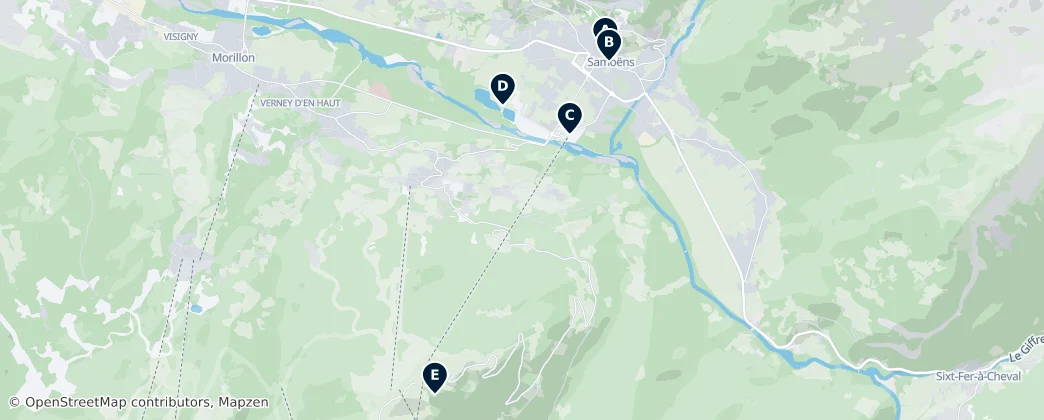 Map of Samoëns