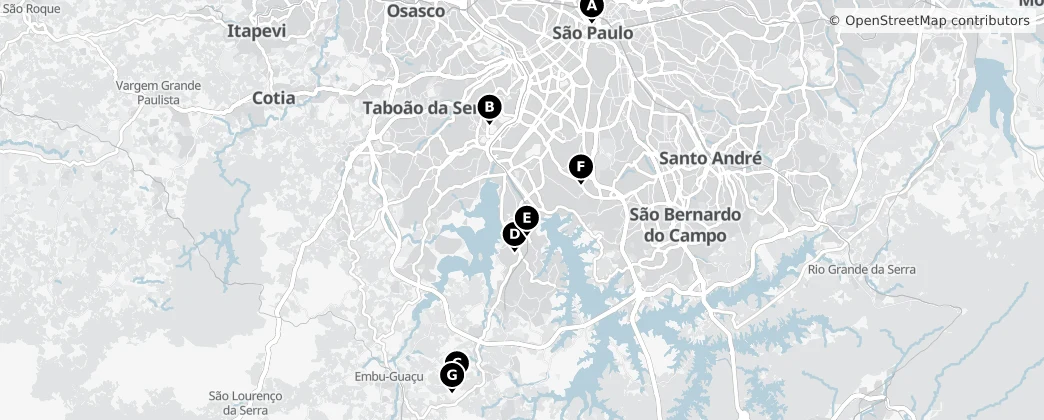 Map of São Paulo