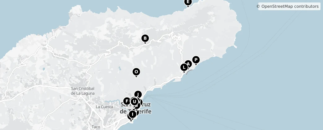Map of Santa Cruz de Tenerife