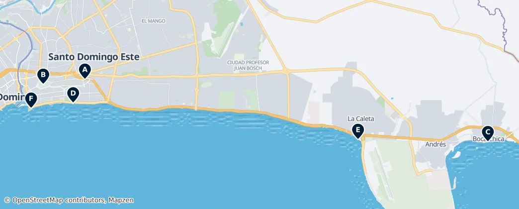 Map of Santo Domingo
