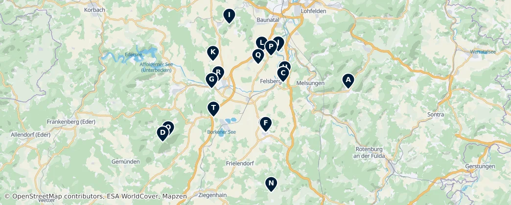 Map of Schwalm-Eder-Kreis