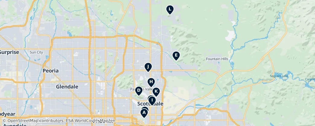 Map of Scottsdale
