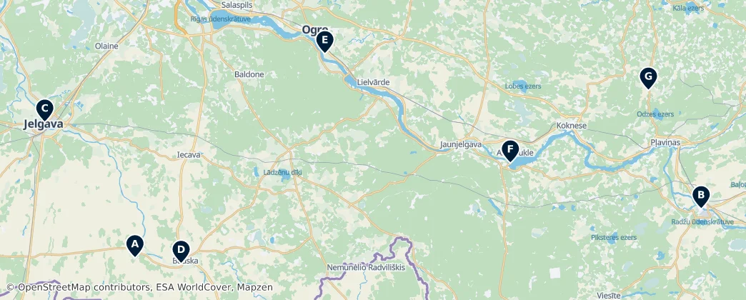 Map of Semigalia