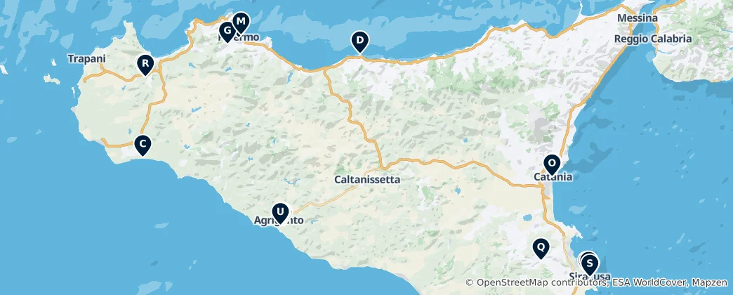 Map of Sicilia