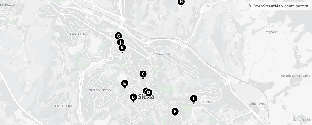 Map of Siena