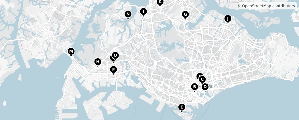 Map of Singapur