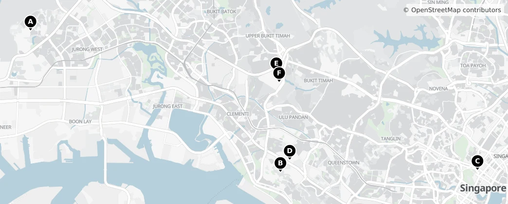 Map of Singapur