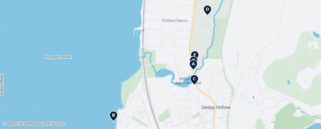 Map of Sleepy Hollow
