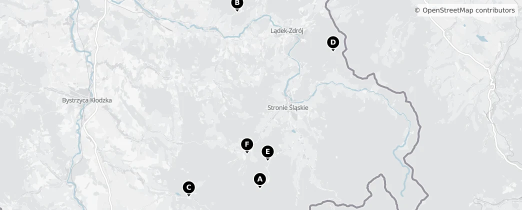 Map of Śnieżnik Landscape Park