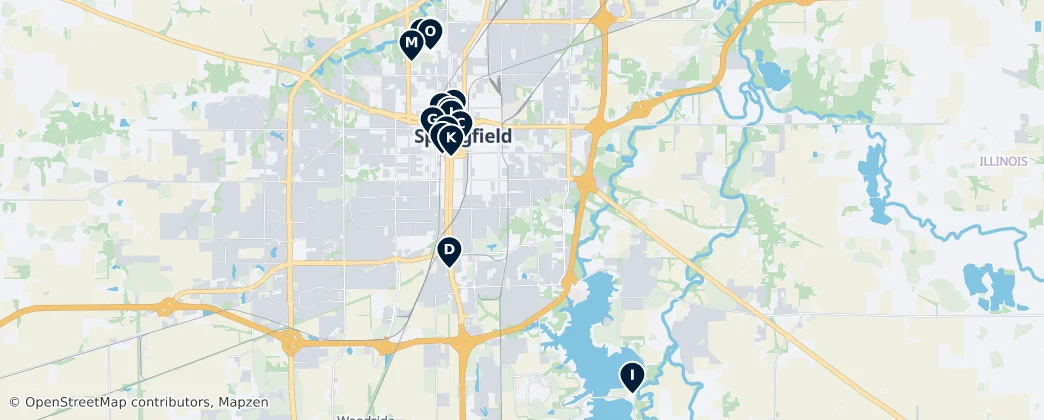 Map of Springfield
