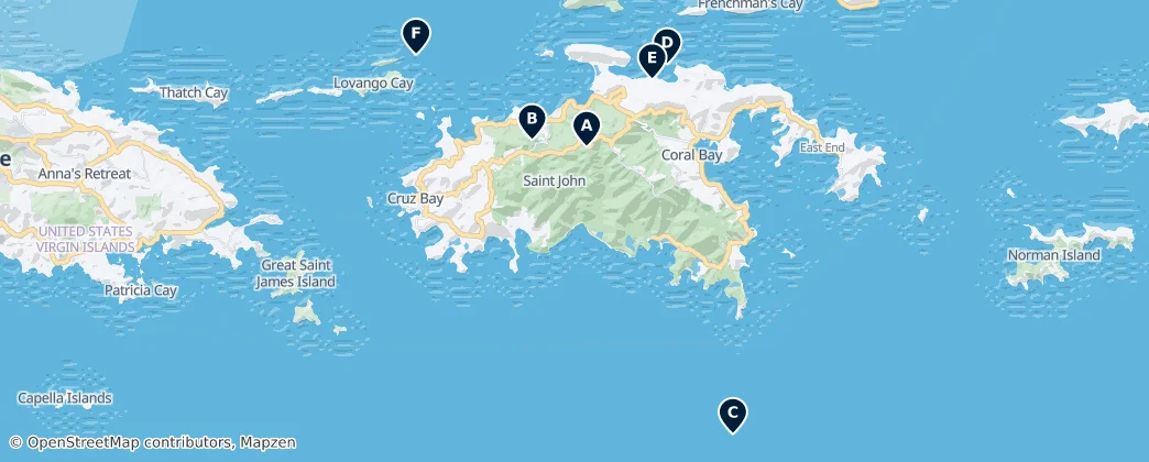 Map of St. John Island