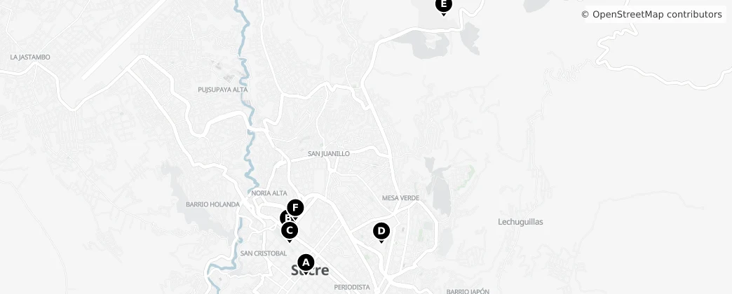 Map of Sucre