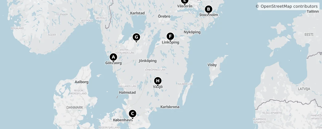 Map of Suecia