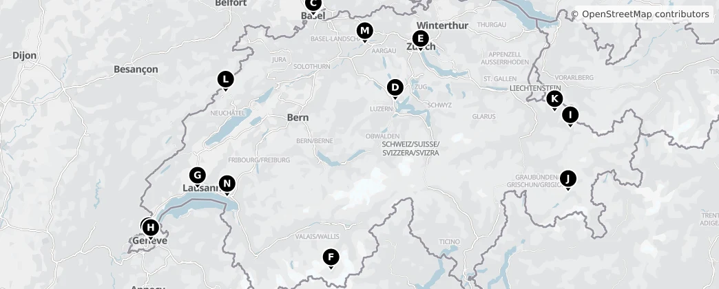 Map of Suiza