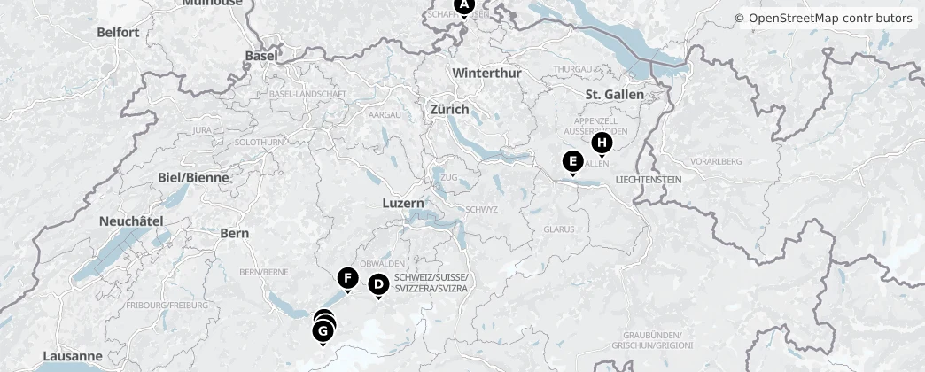 Map of Suiza