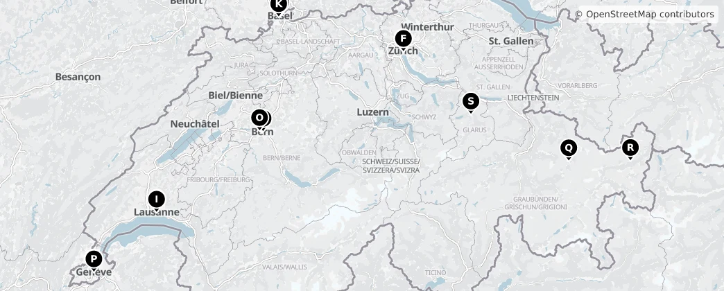 Map of Suiza