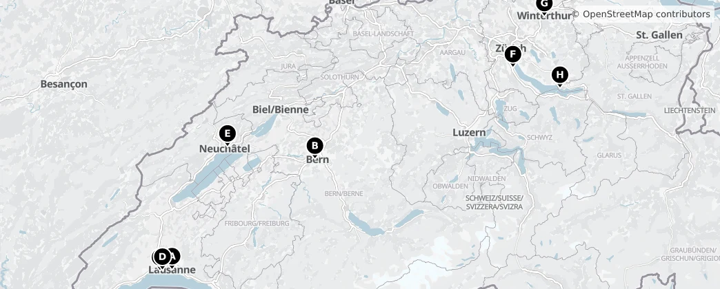 Map of Suiza