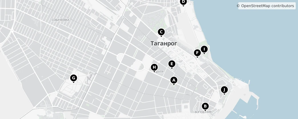 Map of Taganrog
