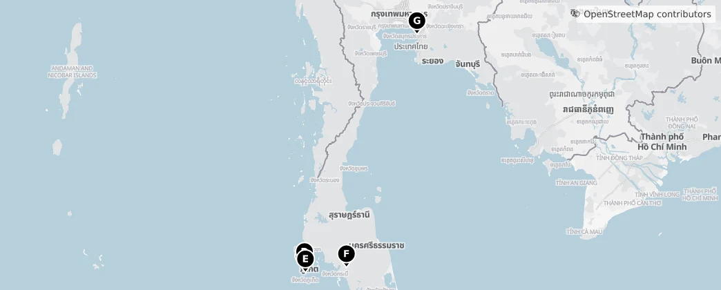 Map of Tailandia