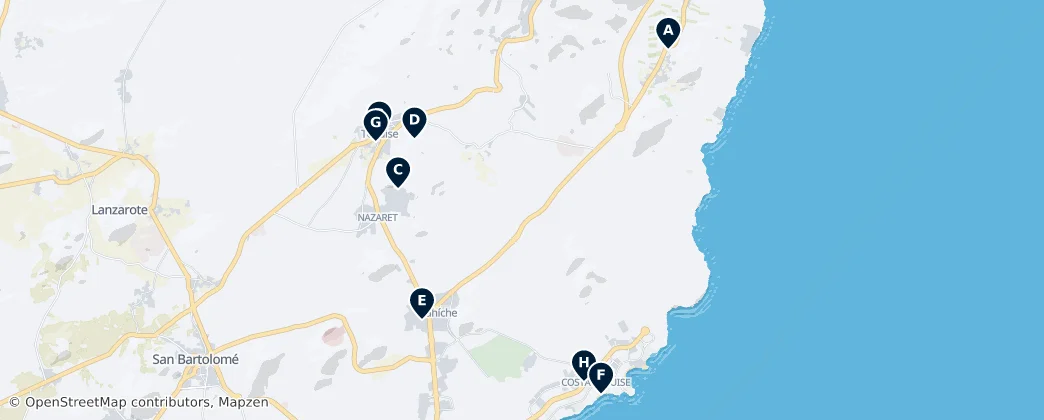 Map of Teguise