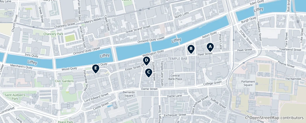 Map of Temple Bar