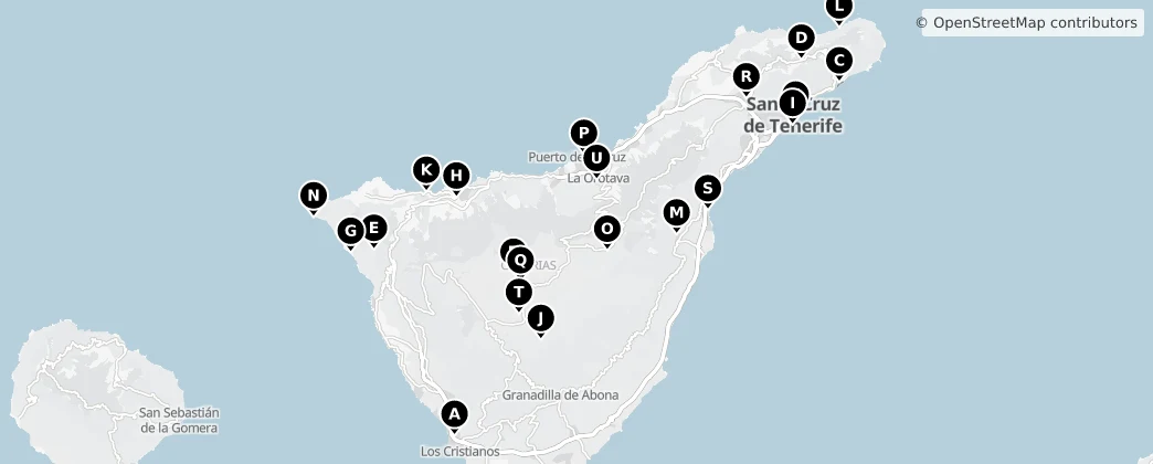 Map of Tenerife