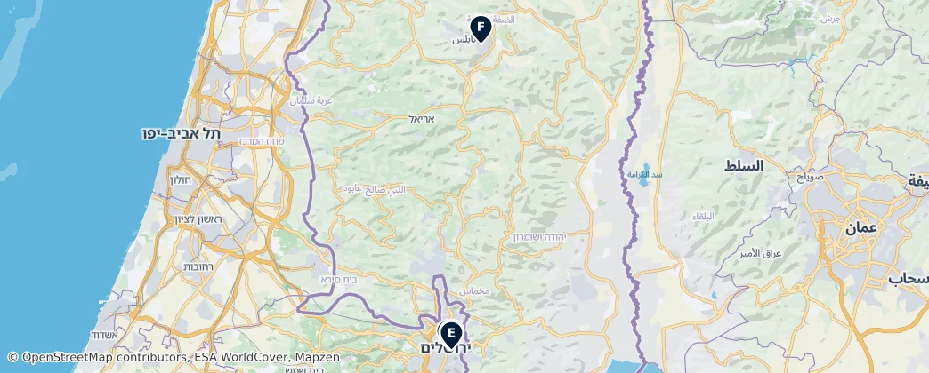 Map of Estado de Palestina