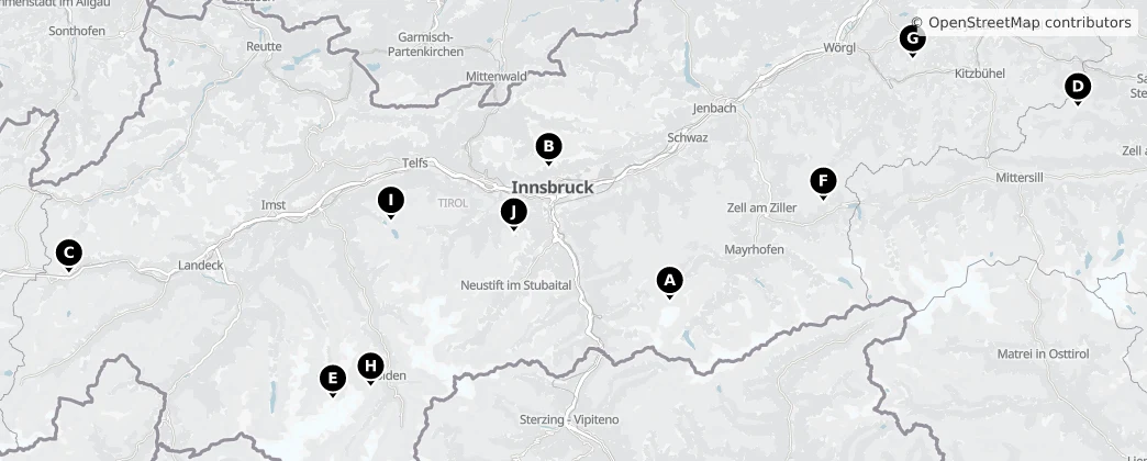 Map of Tirol