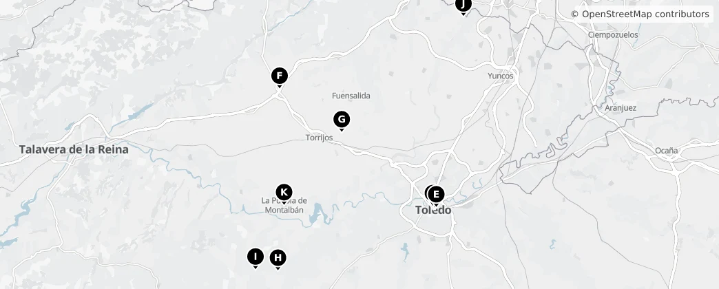Map of Toledo