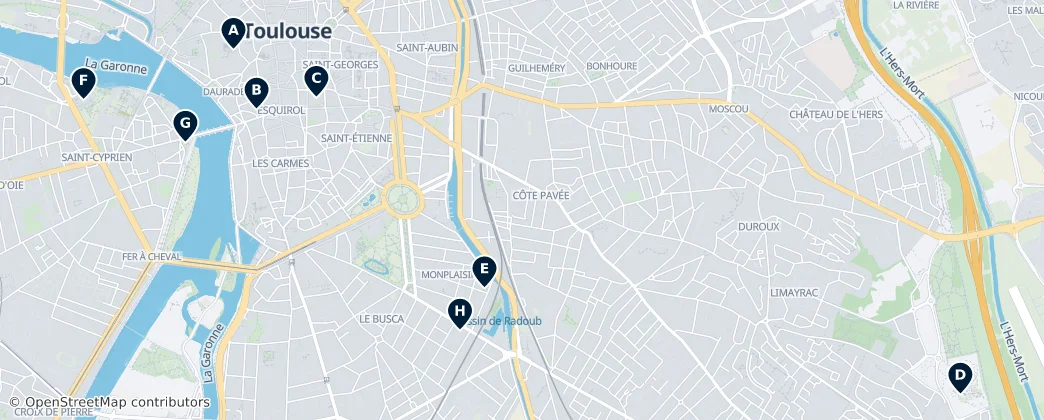 Map of Tolosa