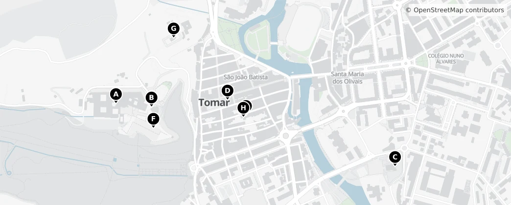 Map of Tomar