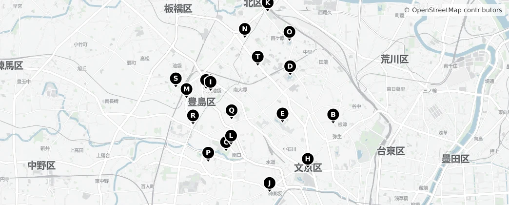 Map of Toshima