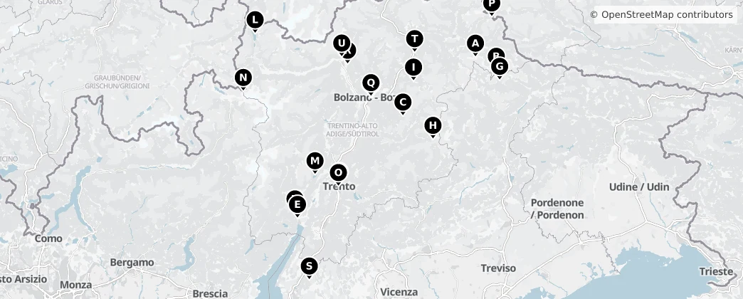 Map of Trentino-Alto Adigio